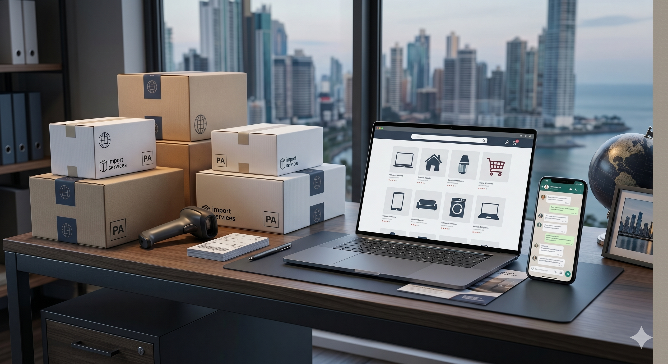 Cajas y paquetes de importación